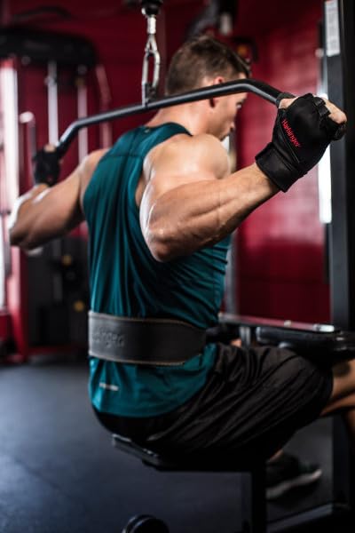 Padded Leather Weightlifting Belt, 4" or 6" Wide, Suede Lining & Foam Cushioning, Heavy-Duty Dual Prong Steel Buckle for Lifting Support