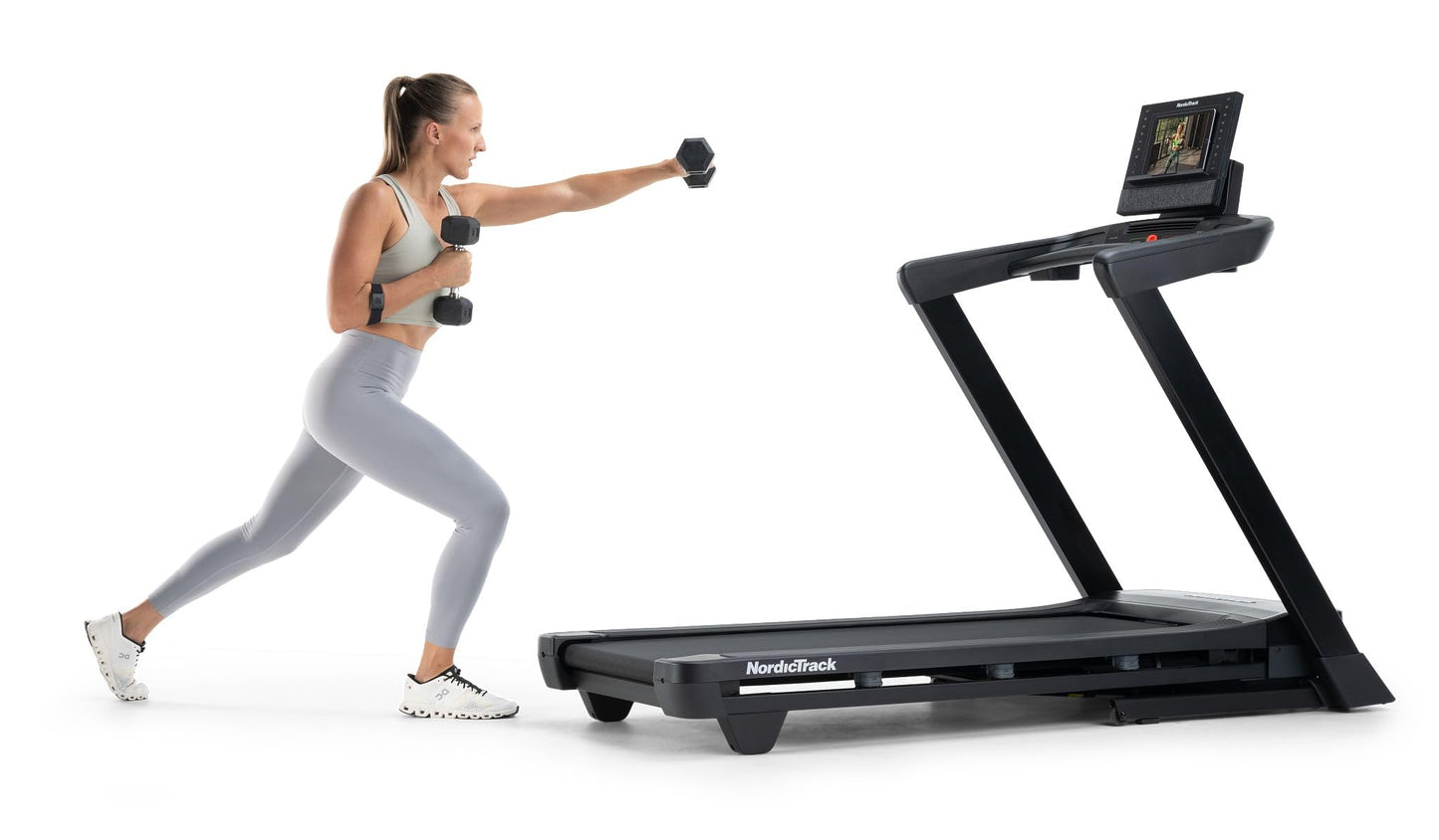 **NordicTrack T Series Treadmill – Smart Foldable Treadmill for Home Gym, iFIT Compatible Running Machine with Bluetooth Speakers, Auto Incline, and Powerful Motor for Cardio Fitness Training**