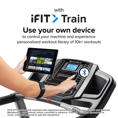 **NordicTrack T Series Treadmill – Smart Foldable Running Machine for Home Gym, Bluetooth Enabled, iFIT Compatible with Interactive Personal Training**