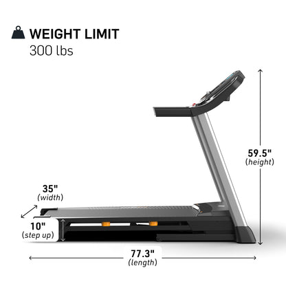 **NordicTrack T Series Treadmill – Smart Foldable Running Machine for Home Gym, Bluetooth Enabled, iFIT Compatible with Interactive Personal Training**