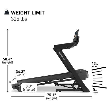 **NordicTrack T Series Treadmill – Foldable Smart Running Machine for Home Use, iFIT Enabled with Interactive Workouts, Bluetooth Connectivity, and Powerful Motor for Cardio Training**