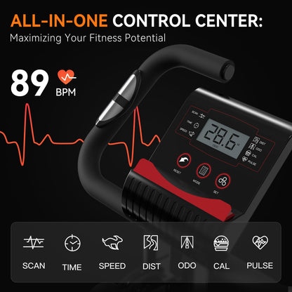 **Foldable Exercise Bike for Home – 5-in-1 Stationary Indoor Workout Bike, 2025 Designed 817 X-Bike with 16-Level Quiet Magnetic Resistance, 6.6 lbs Flywheel & 300 lbs Weight Capacity**