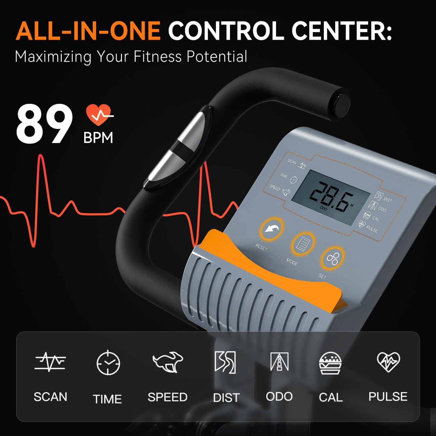 **Foldable 5-in-1 Exercise Bike for Home – 2025 Designed 817 X-Bike, Stationary Indoor Cycling Bike with 16-Level Quiet Magnetic Resistance, 6.6 lbs Flywheel & 300 lbs Weight Capacity**