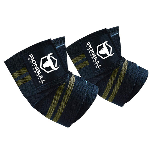50" Elastic Elbow Wraps for Weightlifting, Pair of Elbow Braces for Bench Press, Powerlifting, and Gym Workouts