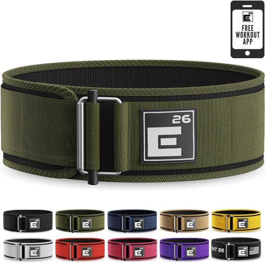 Self-Locking Weight Lifting Belt, Premium Support Belt for Functional Fitness, Olympic Lifting, and Deadlift Training for Men and Women