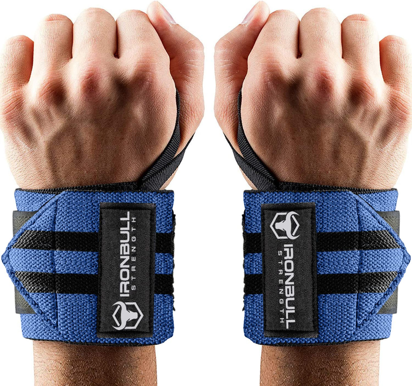 18" Weightlifting Wrist Wraps, USPA & IPL Approved, Premium Straps with Thumb Loop for Bench, Powerlifting, Curls, and Dips, Men and Women