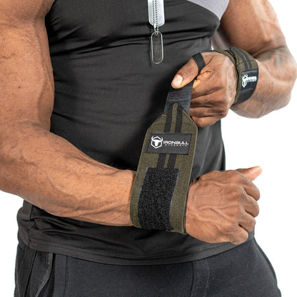 18" Weightlifting Wrist Wraps, USPA & IPL Approved, Premium Thumb Loop Straps for Bench, Powerlifting, Curls, and Dips, Men and Women