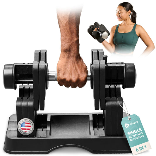 Adjustable 5-in-1 Dumbbell Set 15/25/43/55 lbs with Rack, Quick-Adjust Compact Hand Weights for Home Gym Fitness