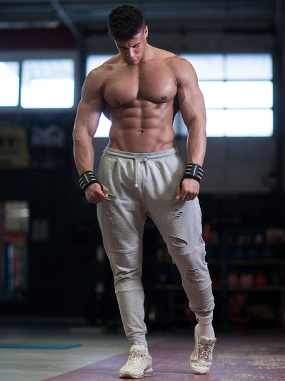 18" Wrist Wraps for Weightlifting, Heavy-Duty Support for Gym, Bench Press, and Pushups, Pair for Men and Women, Black/Grey